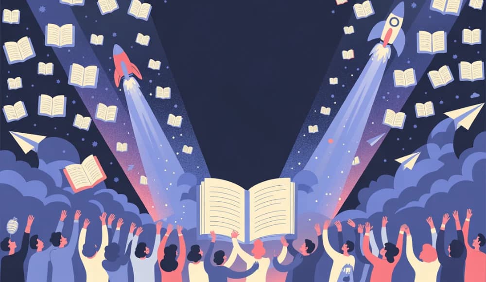 Beautiful library interior