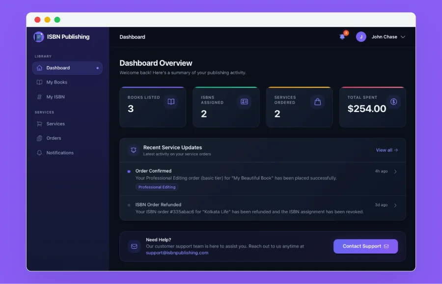 Open book on a desk representing the publishing journey