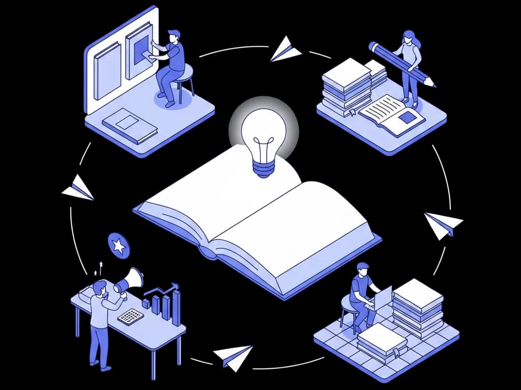 Professional workspace for book publishing and design